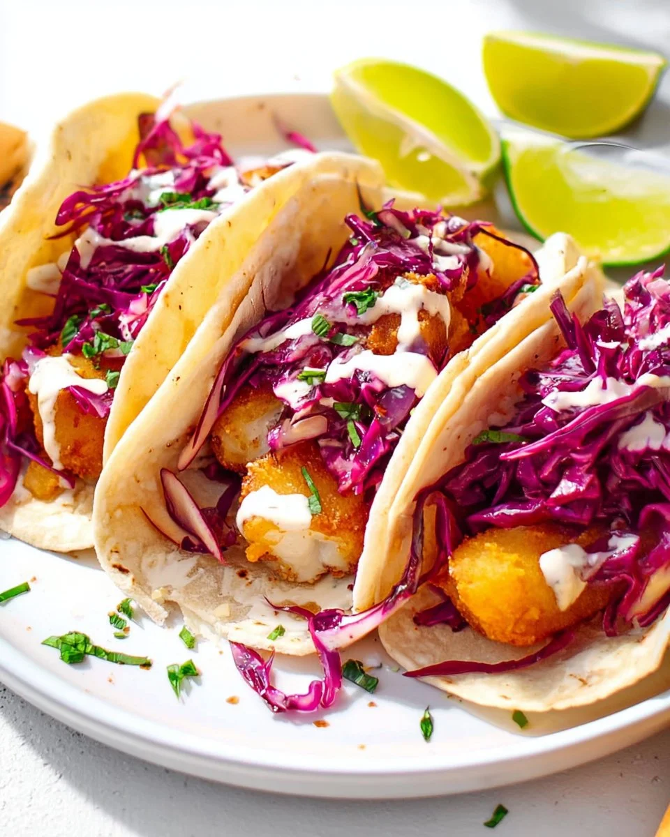 Beer-Battered Baja Fish Tacos