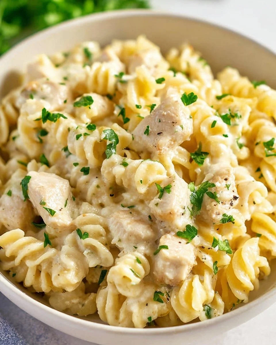 Chicken Alfredo Pasta Bake