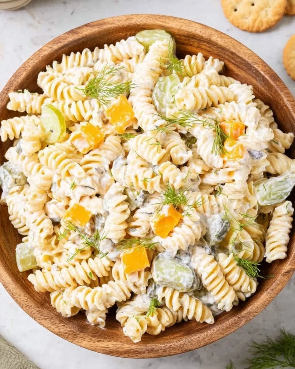 Dill Pickle Pasta Salad