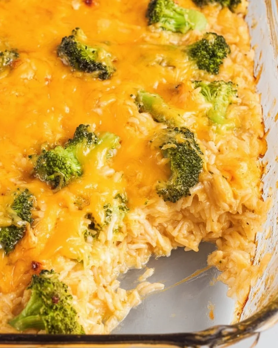 Cheesy Chicken Broccoli Rice Casserole