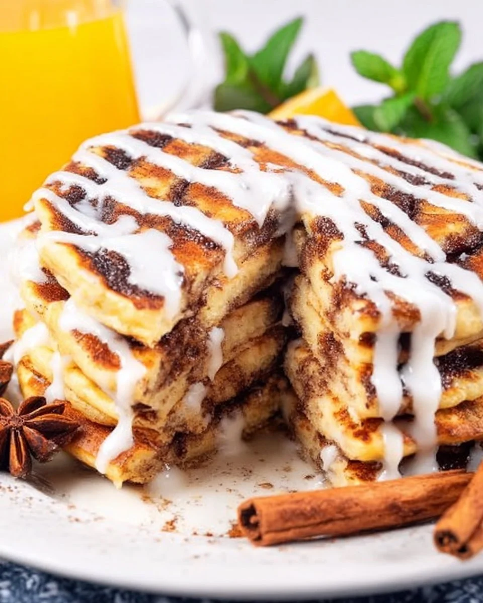Cinnamon Roll Pancakes