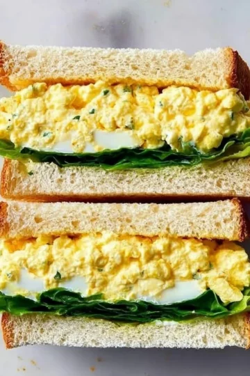 Classic egg salad in a bowl ready to serve