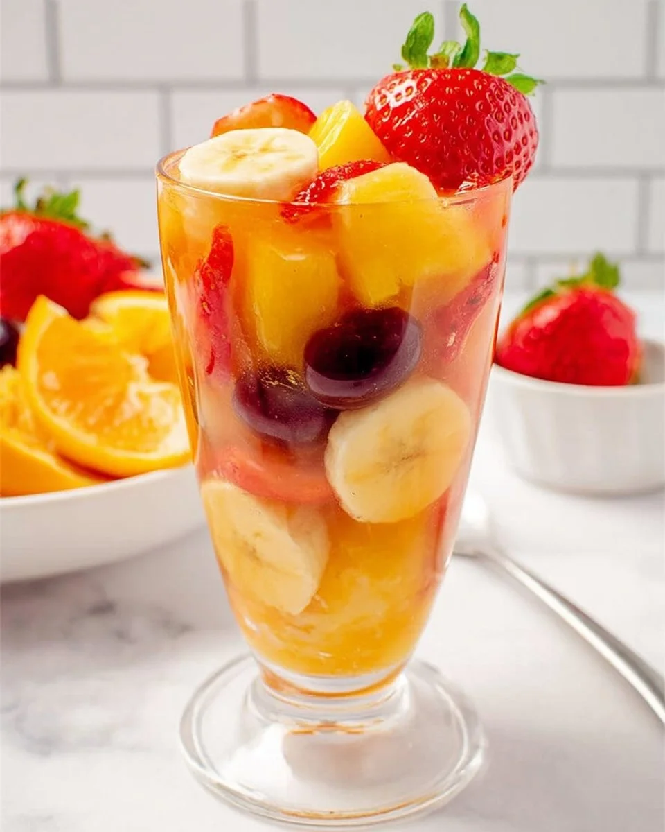 Creamy Fruit Salad with Vanilla Pudding