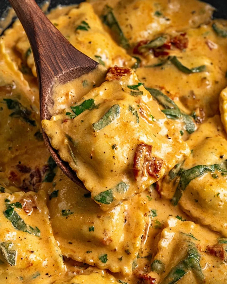 Creamy Tuscan Ravioli