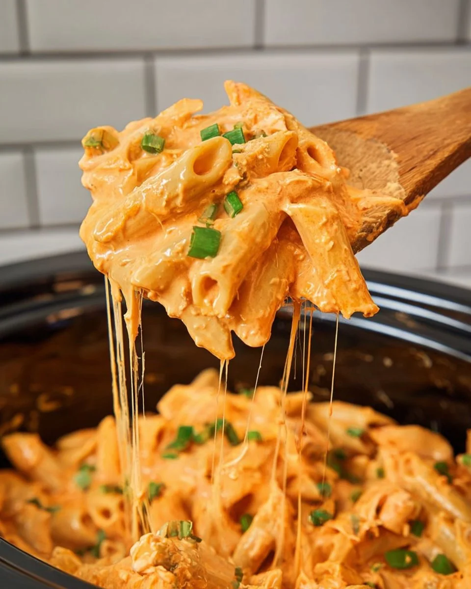 Crock Pot Buffalo Chicken Pasta