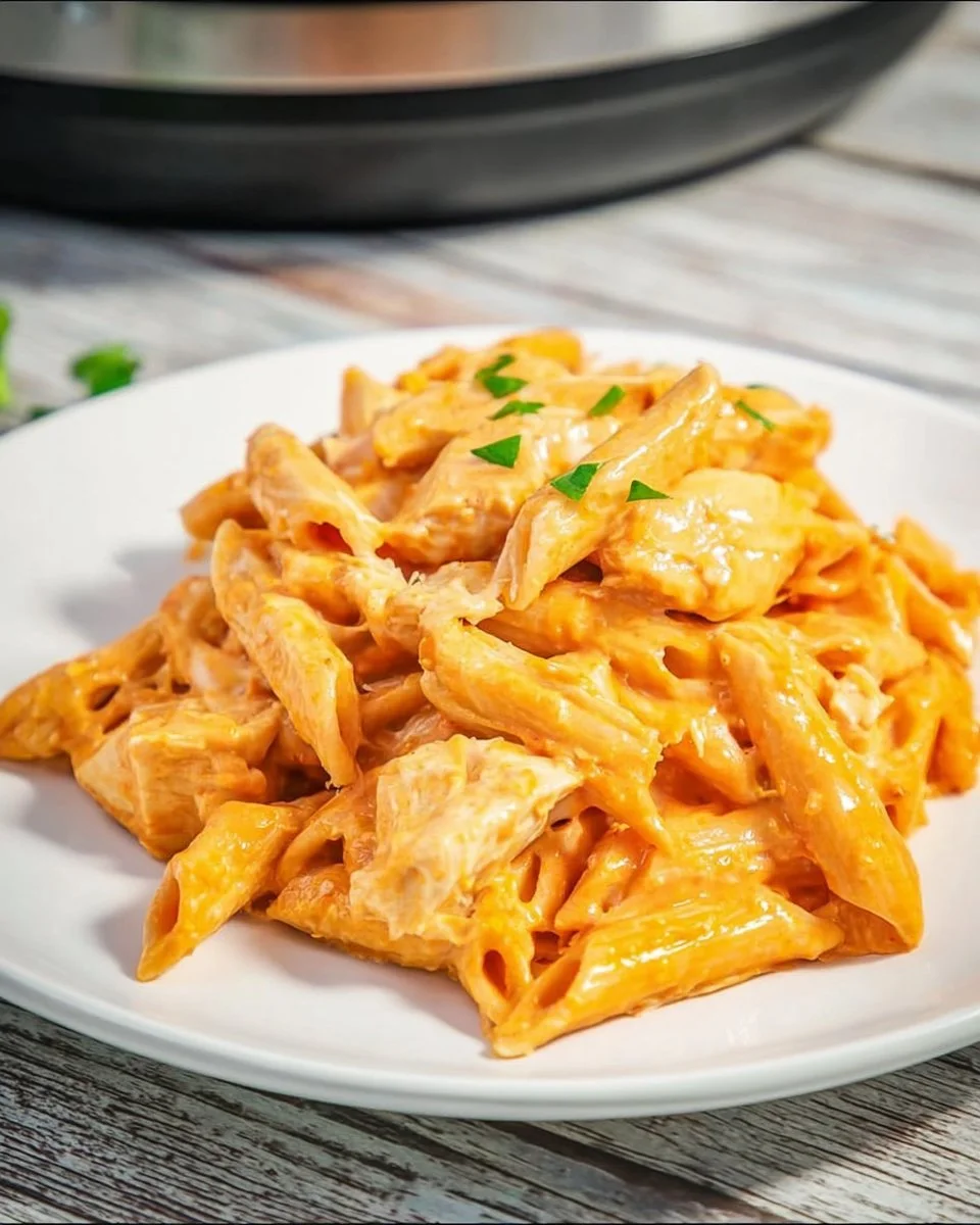 Crock Pot Buffalo Chicken Pasta