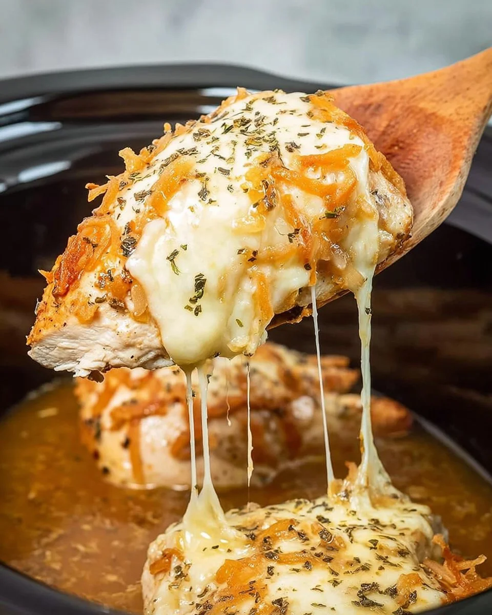 Crock Pot French Onion Chicken