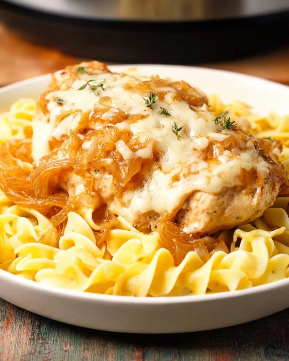 Crock Pot French Onion Chicken