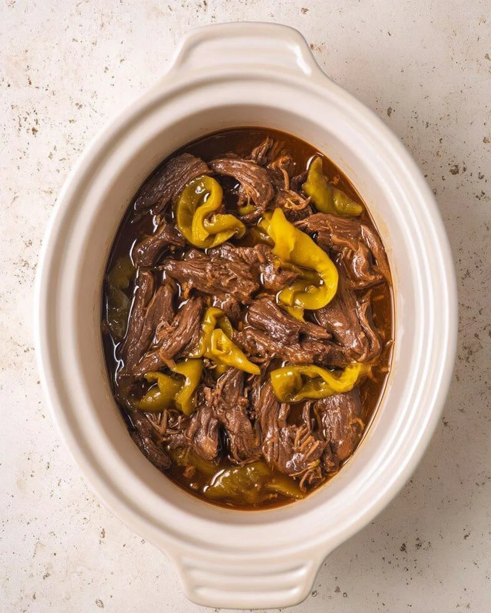 Slow Cooker Mississippi Pot Roast