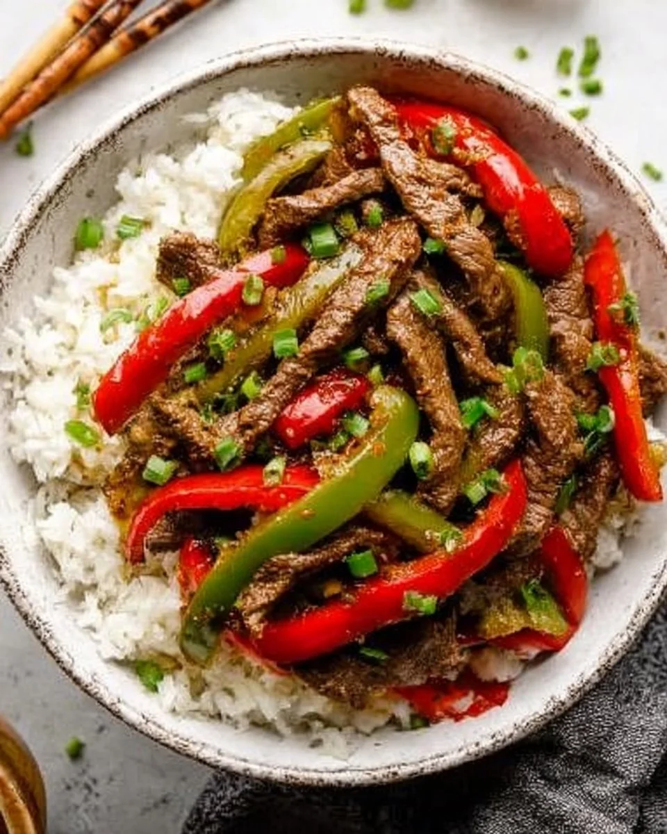 Crockpot Pepper Steak