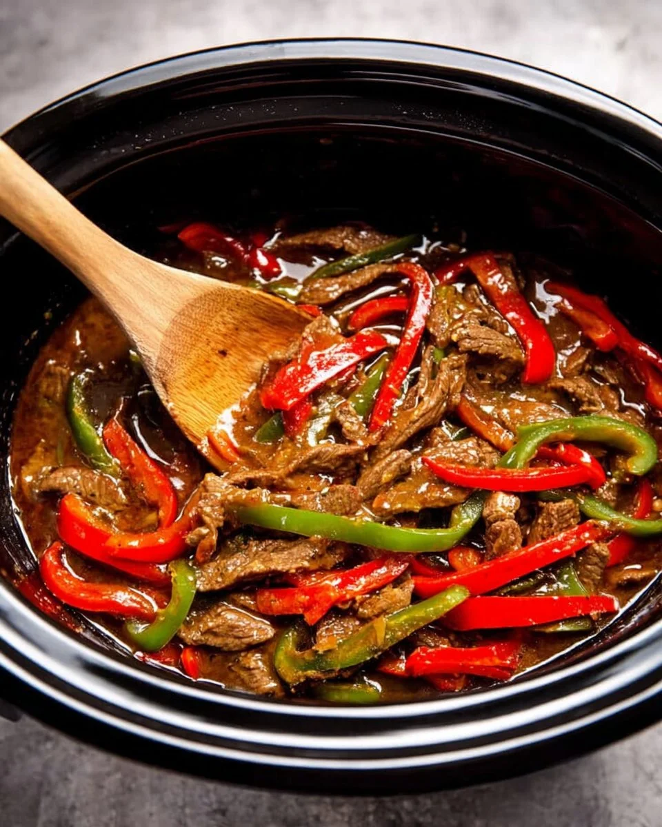 Crockpot Pepper Steak