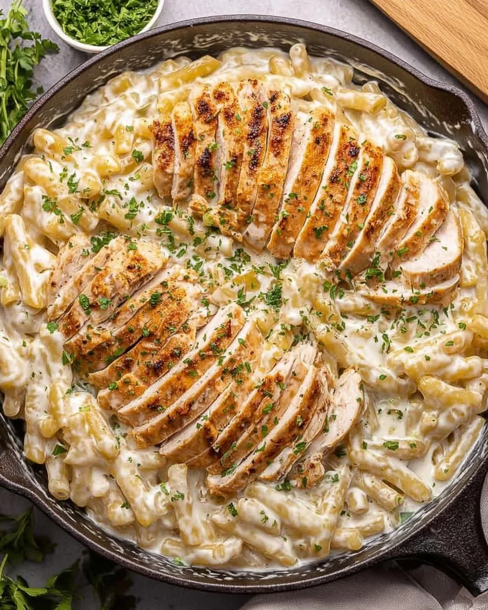 Garlic Parmesan Chicken Pasta