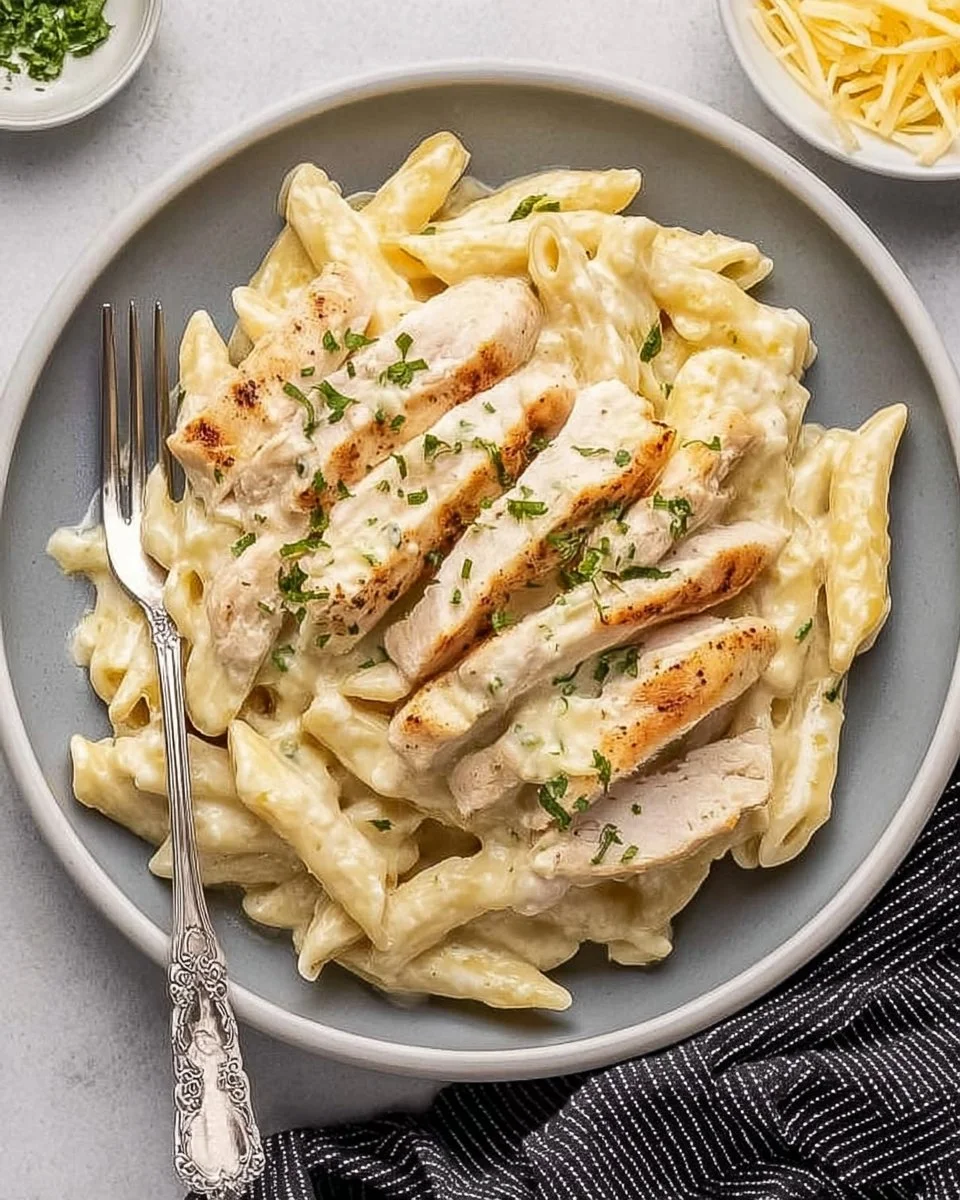 Garlic Parmesan Chicken Pasta