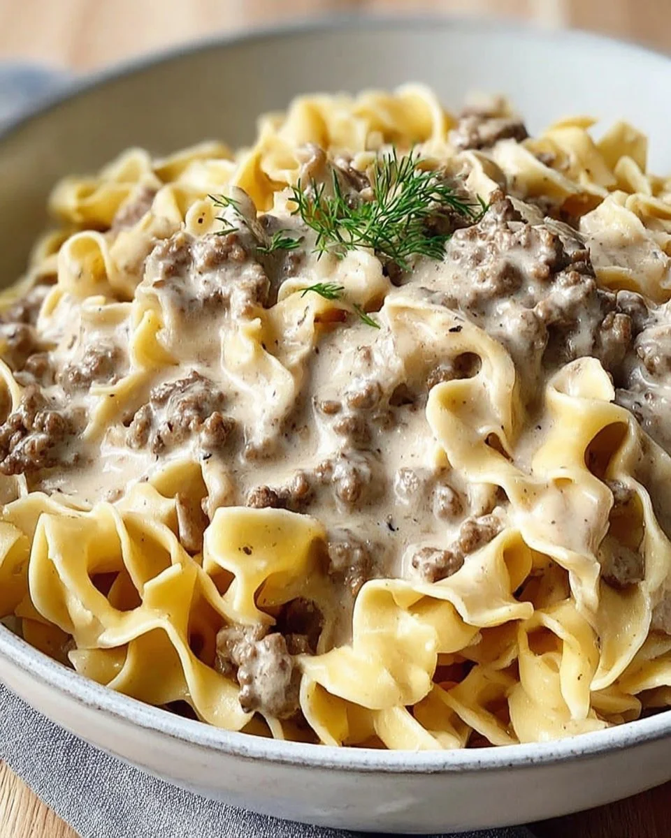 Ground Beef Stroganoff