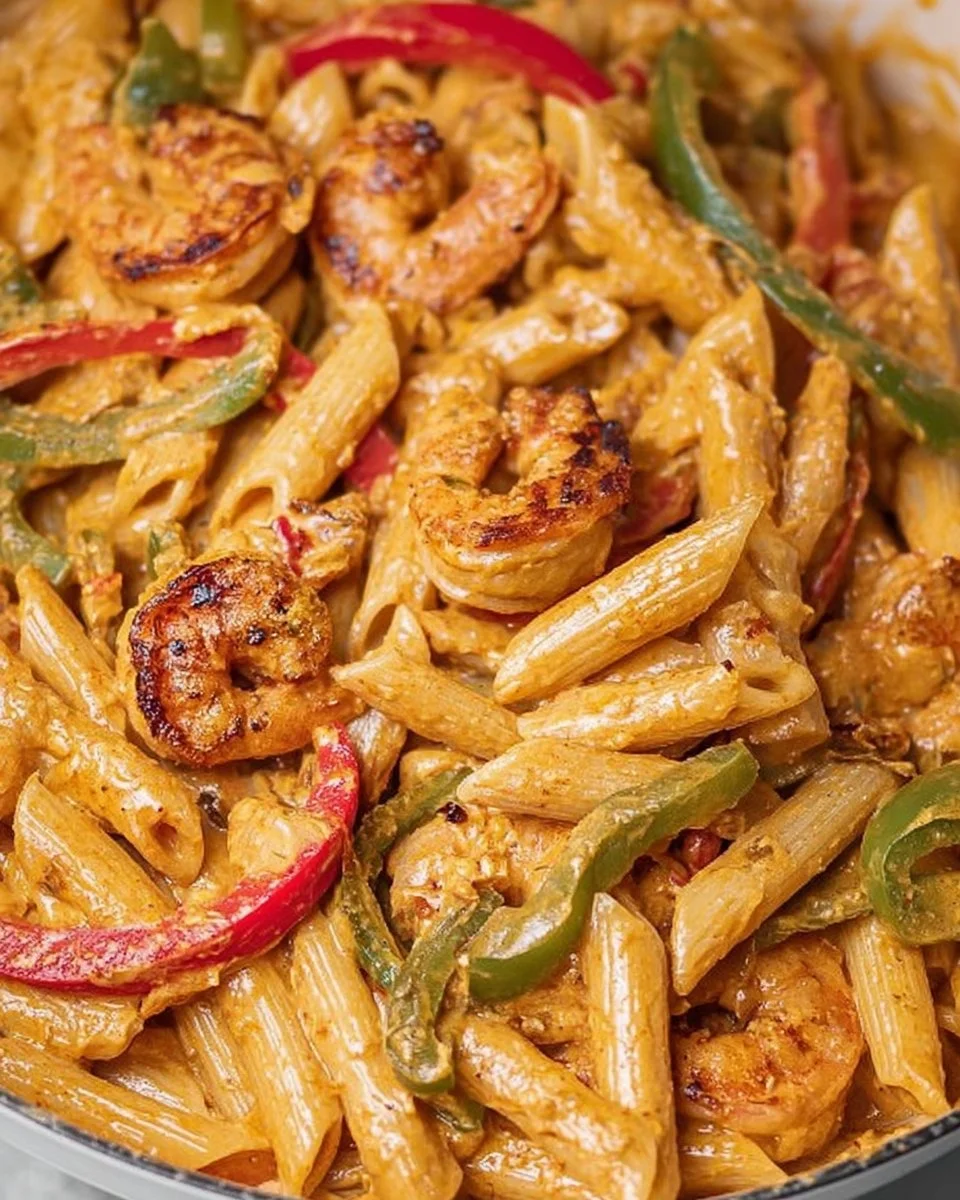 Jamaican Shrimp Rasta Pasta