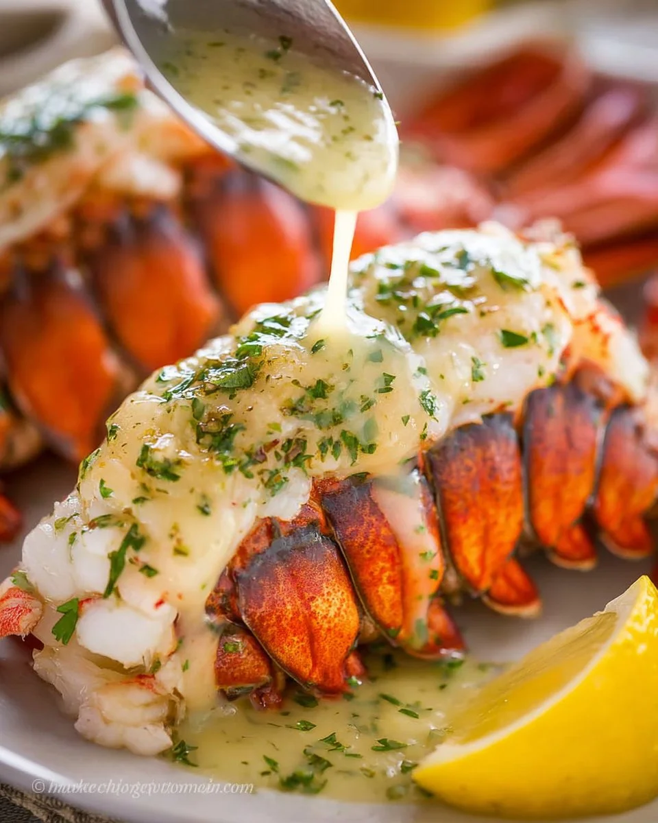 Lobster Tail Recipe with Garlic Lemon Butter