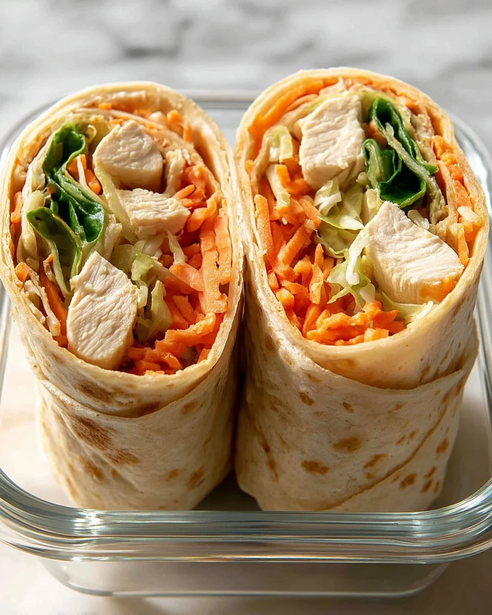 No-Reheat Crunchy Thai Chicken Wraps