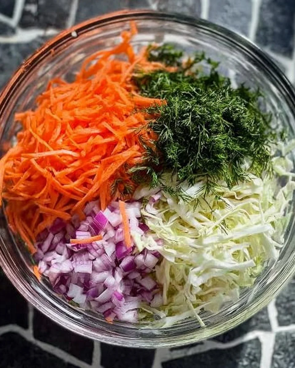 Simple Easy Cabbage and Carrot Salad