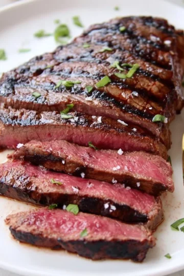Delicious steak marinated in the best easy steak marinade recipe.