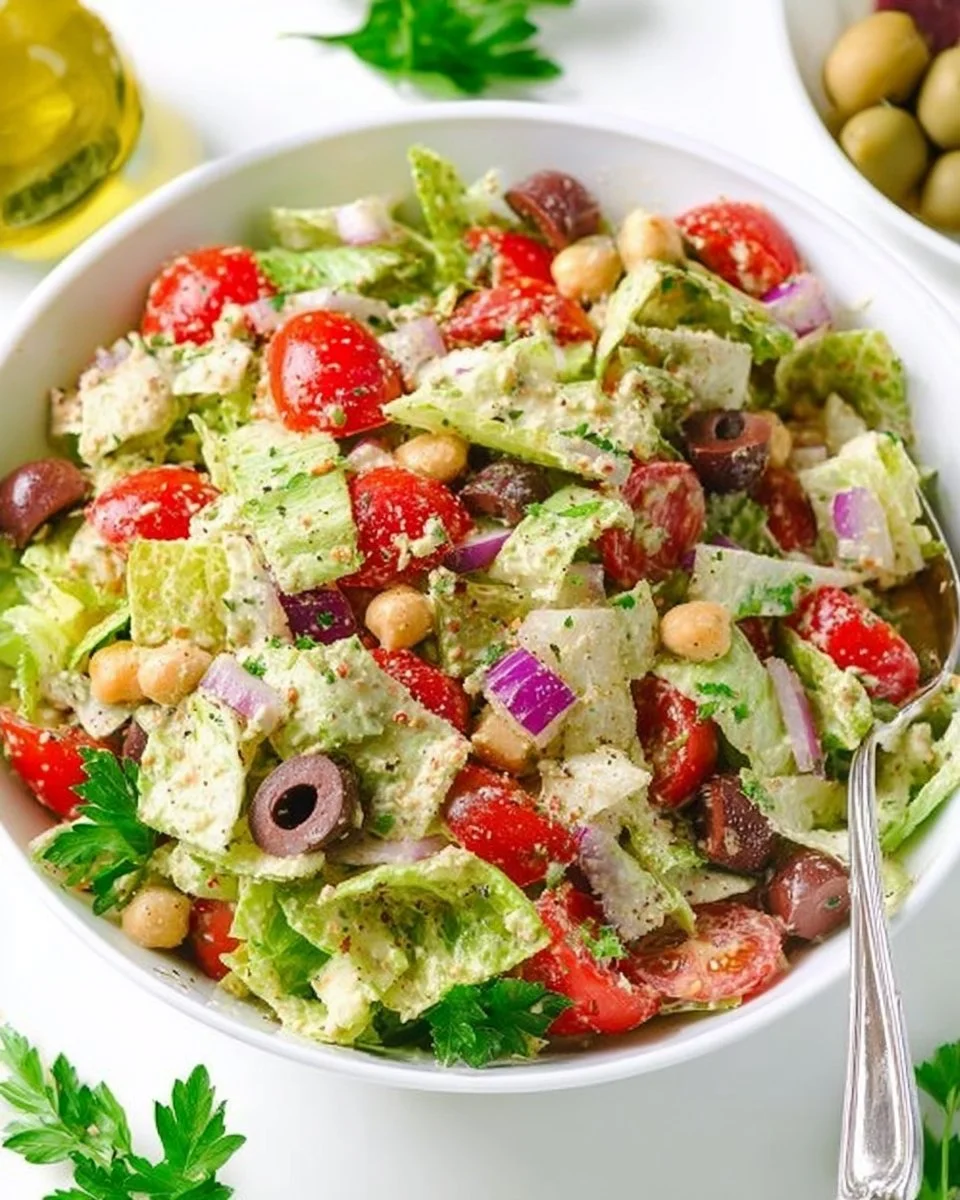 Vegan Italian Chopped Salad (Oil-Free!)