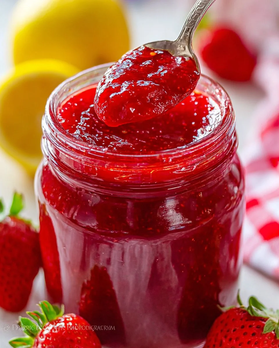 3 Ingredient Strawberry Jam (no pectin)