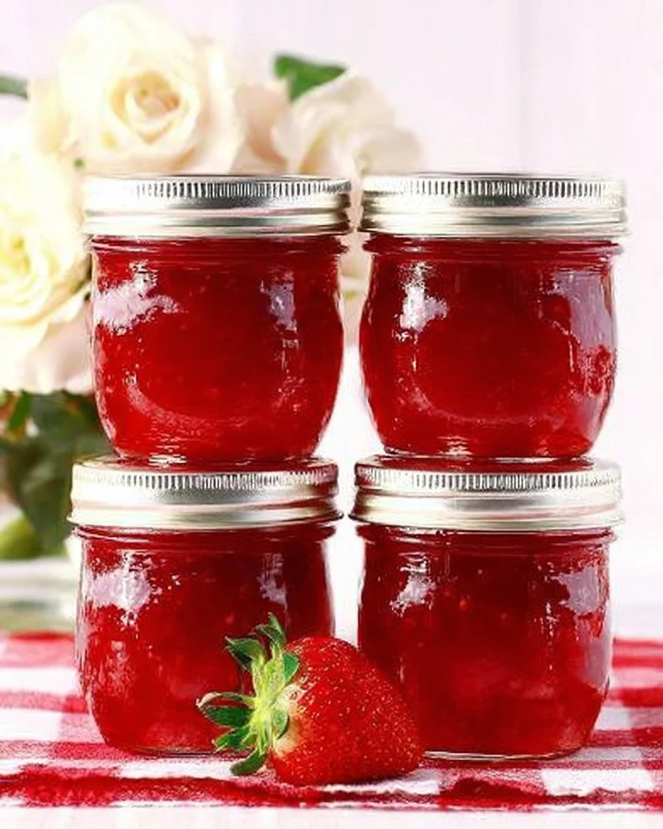 3 Ingredient Strawberry Jam (no pectin)