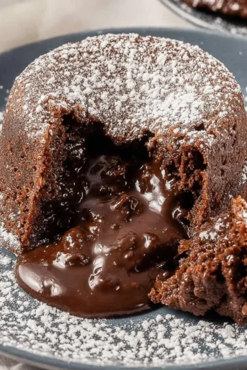Deliciously rich Chocolate Lava Cake with a molten center