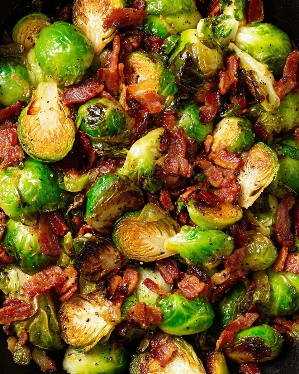 Easy Brussels Sprouts and Bacon
