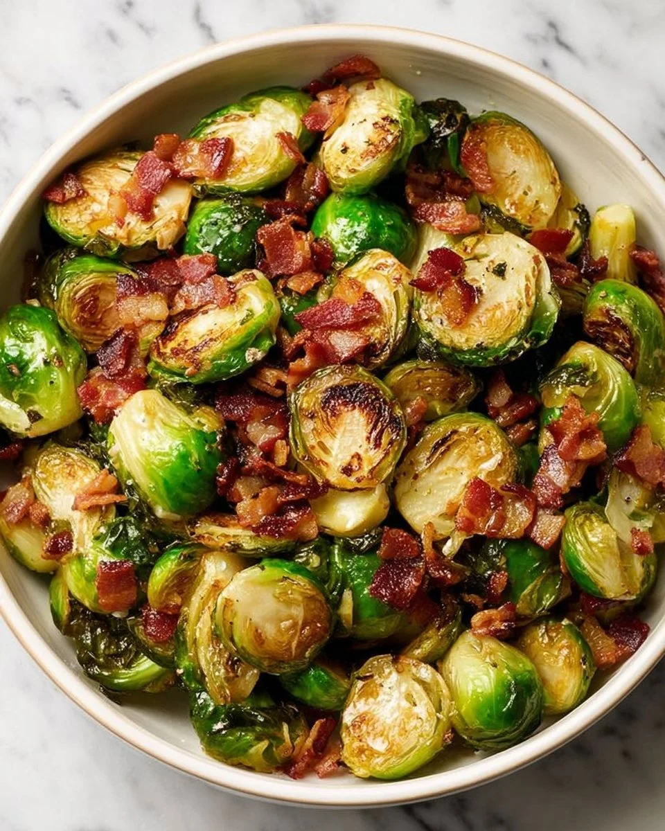 Easy Brussels Sprouts and Bacon