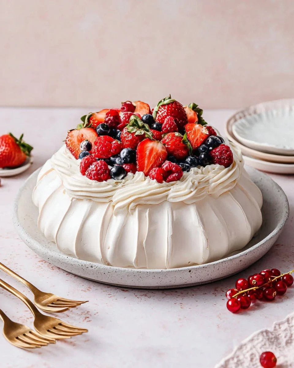 Red Fruit Pavlova